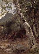 Asher Brown Durand A Sycamore Tree,Plaaterkill Clove Spain oil painting artist